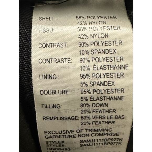 BLANC NOIR Black Puffer Vest Mesh Insets - Sz Small - Picture 5 of 5